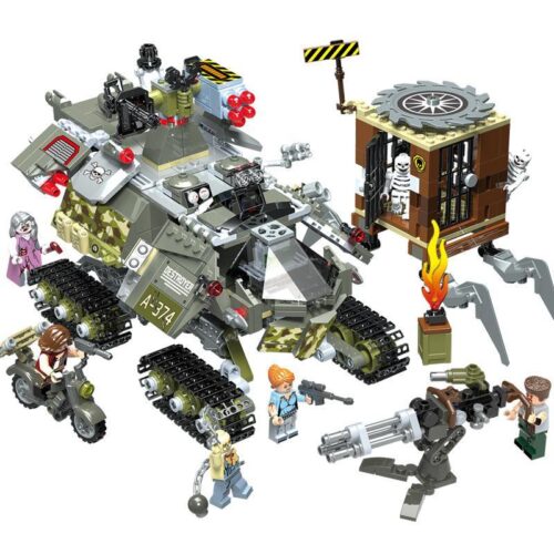 Bộ lắp ráp Xe Tăng Hạng Nặng Chống Zombie CAYI 1909 với 774 mảnh, đồ chơi sáng tạo cho bé trai 6 tuổi, giá rẻ.
