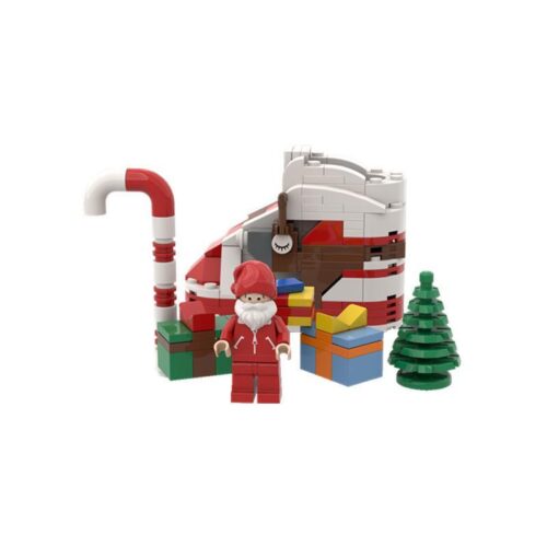 Bộ lắp ghép Chiếc Giày Giáng Sinh Chengjiale 1225 với ông già Noel và cây thông, phù hợp cho bé trai và bé gái 6 tuổi, giá tốt.