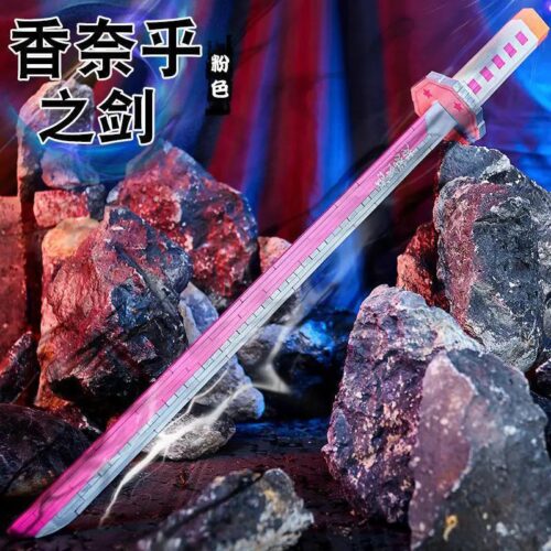 Bộ đồ chơi Chuangyi Pin 26805 Kiếm Kanawo màu hồng, mô hình kiếm Nhật tinh xảo, 281 chi tiết, độ tuổi 6+, cho bé trai