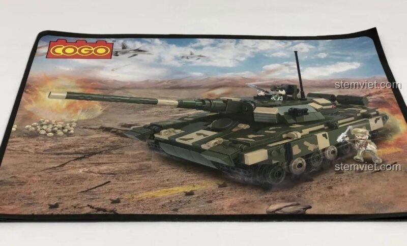 Các túi mảnh ghép của bộ lắp ráp COGO 13384 Xe Tăng Chủ Lực 99A, phân loại chi tiết
