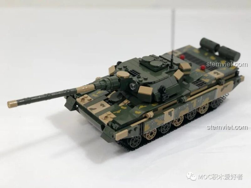 Hai minifigure lính tăng đi kèm bộ lắp ghép COGO 13384 Xe Tăng Chủ Lực 99A, chi tiết trang phục