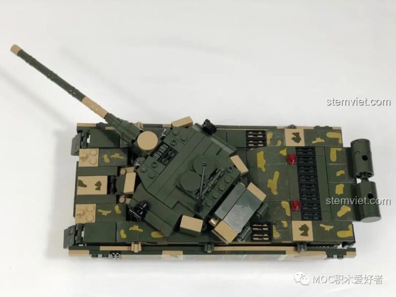 Mô hình hoàn chỉnh COGO 13384 Xe Tăng Chủ Lực 99A với tháp pháo xoay, đồ chơi quân sự
