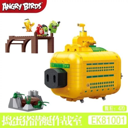 Bộ lắp ghép COGO 81001 Angry Birds 2: Phòng Tác Chiến Tàu Ngầm Của Đảo Trư 470 mảnh, đồ chơi mô hình Angry Birds giá tốt cho bé trai 5 tuổi.