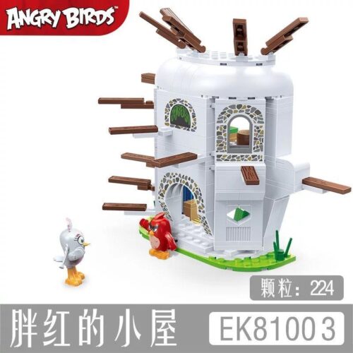 Bộ đồ chơi COGO 81003 Ngôi nhà của Red Angry Birds 224 mảnh ghép, có 2 minifigures Red và Silver, phù hợp bé trai 5 tuổi, giá tốt