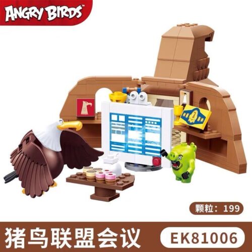 Bộ đồ chơi COGO 81006 Cuộc họp Liên minh Chim và Lợn Angry Birds, đồ chơi lắp ráp cho bé trai và bé gái 5-12 tuổi, giá rẻ, chất lượng cao