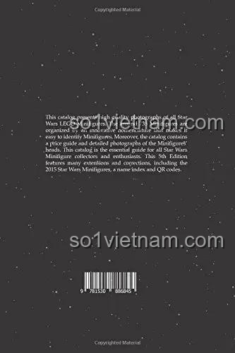 catalog CreateSpace ISBN9781530886845, sách tham khảo Minifigure LEGO® Star Wars, hình ảnh chất lượng cao, có hướng dẫn giá