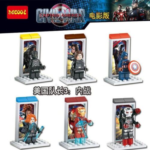 Bộ đồ chơi Minifigure Siêu Anh Hùng Decool 0254 Captain America Civil War, phù hợp cho con trai 6 tuổi, giá tốt.