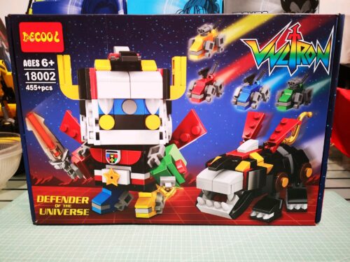 Hộp đồ chơi mô hình Voltron Decool 18002 phong cách BrickHeadz, bộ lắp ghép 455 mảnh cho bé trai 6 tuổi giá rẻ.