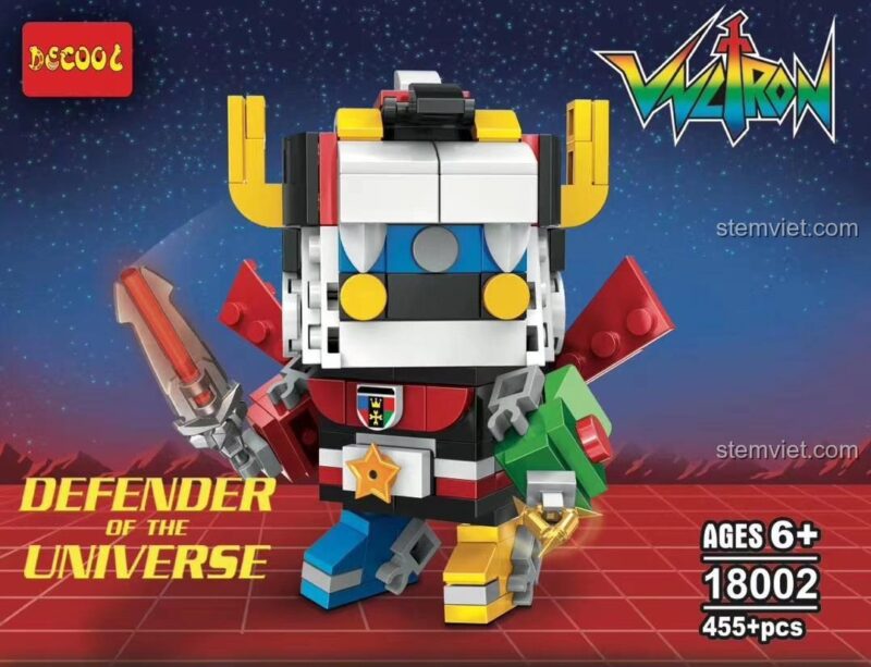 So sánh kích thước từ góc nhìn bên của hai mô hình BrickHeadz.