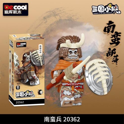 Minifigure Lính Nam Man Decool 20362, đồ chơi mô hình nhân vật Tam Quốc Diễn Nghĩa cho bé trai 8 tuổi, giá rẻ.