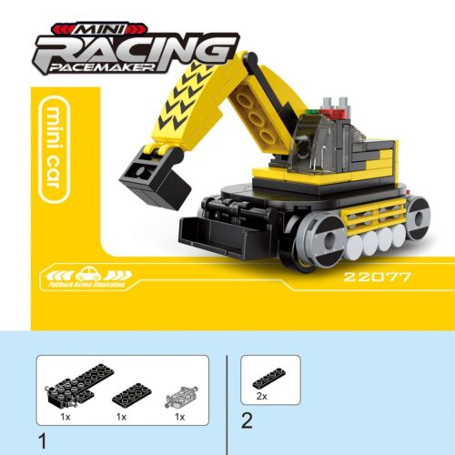 Máy Xúc Đua Mini Decool 22077 hướng dẫn lắp ráp Xe máy xúc Decool 22077