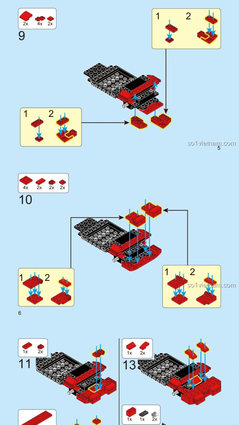 Mô Hình Xe Coupe Retro Decool 28006 - Sách Hướng Dẫn Lắp Ráp Decool BrickCool 28006 Xe Đua Cổ Điển