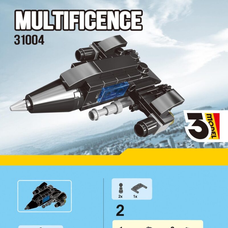Bộ Lắp Ráp Biến Hình Đa Dạng DECOOL Multificence 3in1 (8 Hộp) DECOOL 31004 sách lắp ghép DECOOL 4 Máy bay chiến đấu
