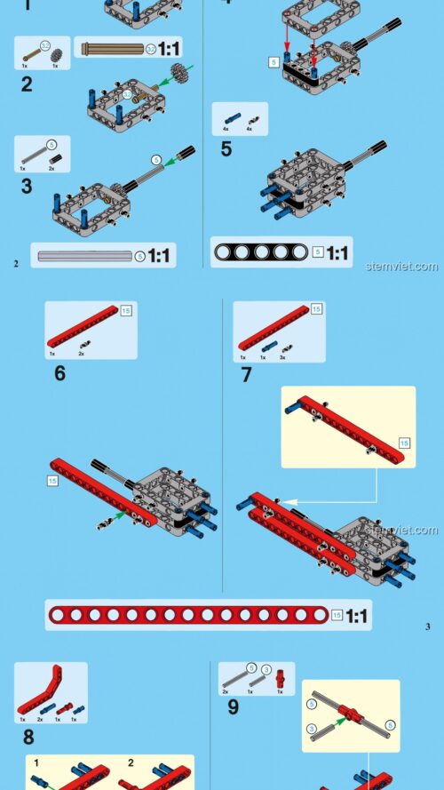 Xe SUV Bọ Cạp DECOOL 33002 sách hướng dẫn DECOOL 33002 Xe vượt địa hình Scorpion-SUV PDF gốc chất lượng cao
