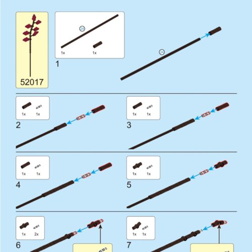 Mô Hình Hoa Tử Diệp Lý DECOOL 52017 hướng dẫn lắp ráp DECOOL 52017 Mô hình hoa