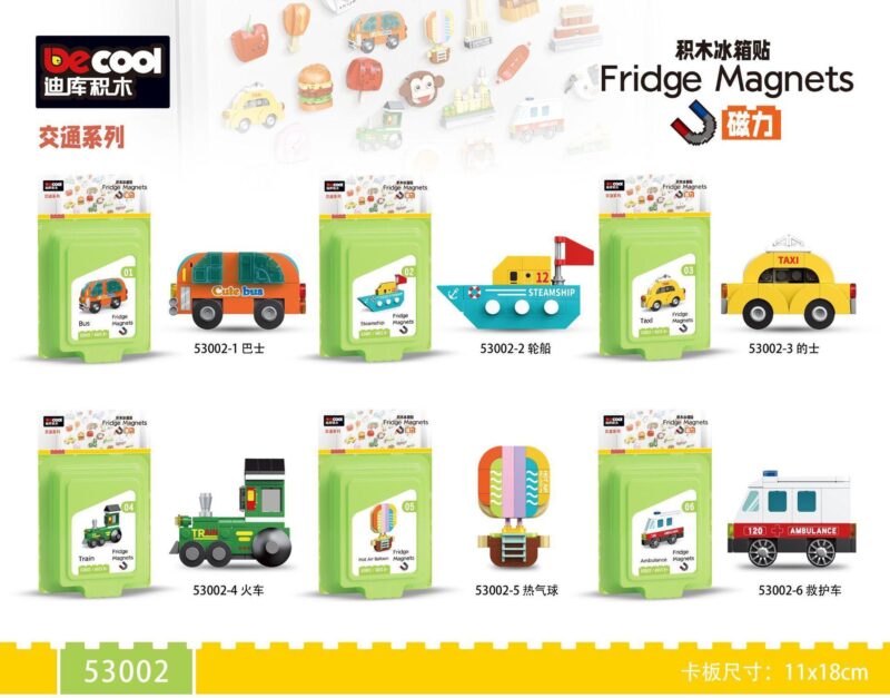 Bộ Lắp Ghép 6 Mẫu Phương Tiện Giao Thông Decool 53002 - Xe Bus