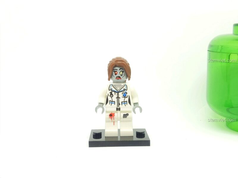 Minifigure Zombie Decool 606 Nurse, Đội quân Zombie 06 cho bé trai