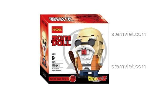 Hộp đồ chơi xếp hình Sư phụ Roshi 6823, quà tặng sinh nhật cho bé trai mê Bảy Viên Ngọc Rồng