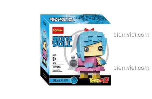 Hộp sản phẩm đồ chơi mô hình Decool 6826 Bulma, 152 chi tiết, cho bé từ 6 tuổi.