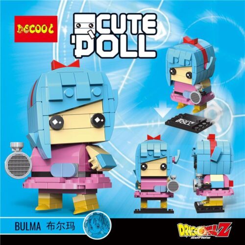 Tổng quan bộ lắp ghép Decool 6826 mô hình Bulma Dragon Ball phong cách BrickHeadz cho bé gái 6 tuổi.