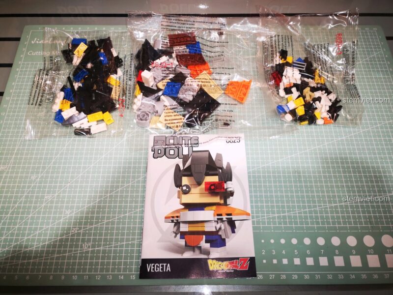 Toàn bộ sưu tập các nhân vật Dragon Ball Z theo phong cách BrickHeadz của Decool.