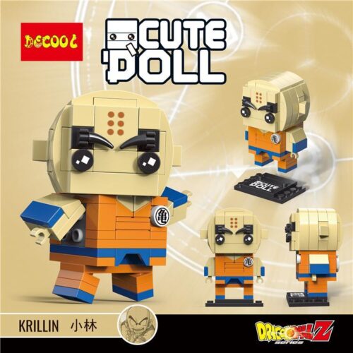Bộ lắp ráp mô hình Decool 6834 Krillin trong Dragon Ball Z, đồ chơi xếp hình phong cách BrickHeadz cho bé trai 6 tuổi giá rẻ.