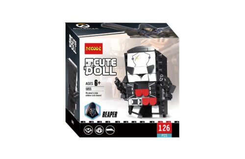 Bộ lắp ghép Decool 6855 mô hình Reaper Overwatch phong cách BrickHeadz, đồ chơi mô hình giá rẻ cho bé trai 6 tuổi.