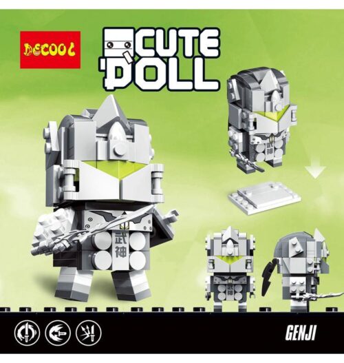 Bộ lắp ghép Decool 6858 mô hình Genji Overwatch phong cách BrickHeadz cho bé trai 6 tuổi.