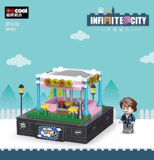 Bộ lắp ghép DECOOL 77108 Mô Hình Khu Vui Chơi Xe Đụng Infinite City giá rẻ cho bé 6 tuổi, con trai và con gái. Hộp đồ chơi lắp ráp DECOOL 77108 chất lượng cao.