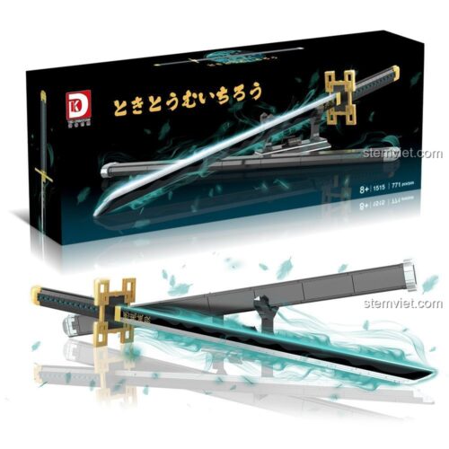 Vỏ hộp của bộ xếp hình DK 1515 Kiếm của Hà Trụ, món quà sinh nhật ý nghĩa cho fan Demon Slayer.