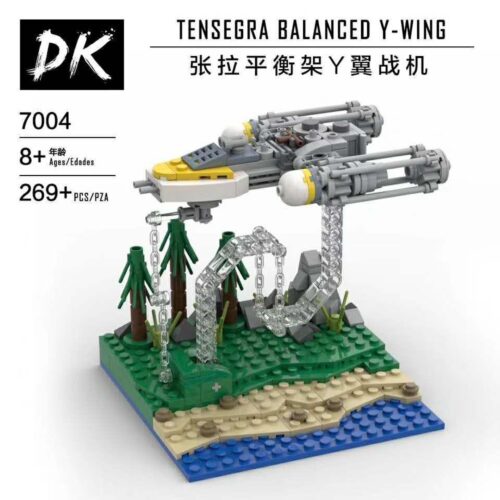 得客创想 DK 7004 Y翼战机 bộ lắp ghép Tensegrity Balances Y-Wing