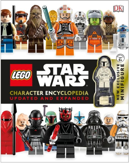 Sách Bách khoa toàn thư Nhân vật Star Wars DK ISBN9780241195819, bìa sách với minifigure Boba Fett độc quyền, phù hợp cho con trai 6 tuổi, giá tốt.