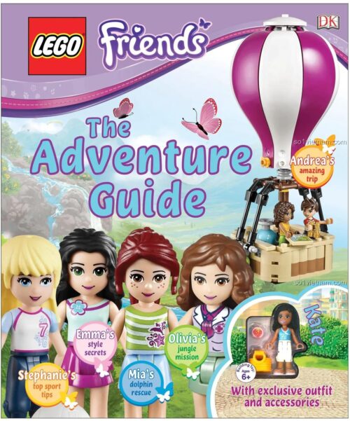 Cẩm nang phiêu lưu LEGO Friends DK ISBN9780241196571, sách hướng dẫn cho bé gái 6 tuổi, khám phá Heartlake City