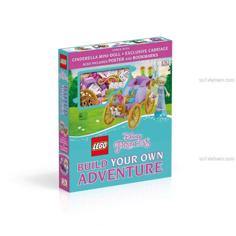 Hộp sách lắp ghép Công chúa Disney DK ISBN9780241318638, bộ đồ chơi sáng tạo cho bé gái, giá tốt.