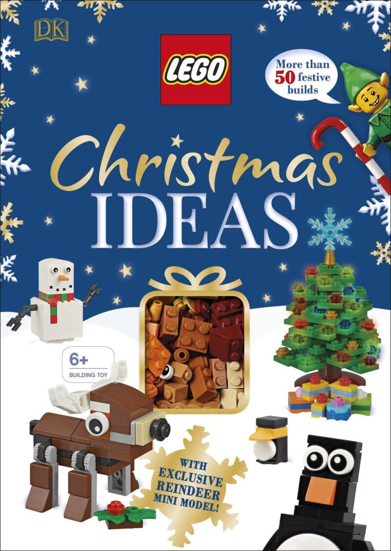 Sách hướng dẫn lắp ráp Giáng Sinh DK ISBN9780241381717, bộ đồ chơi Giáng Sinh DK, hơn 50 ý tưởng lắp ráp, kèm mô hình mini độc quyền, đồ chơi giáo dục cho bé 6 tuổi, giá tốt.