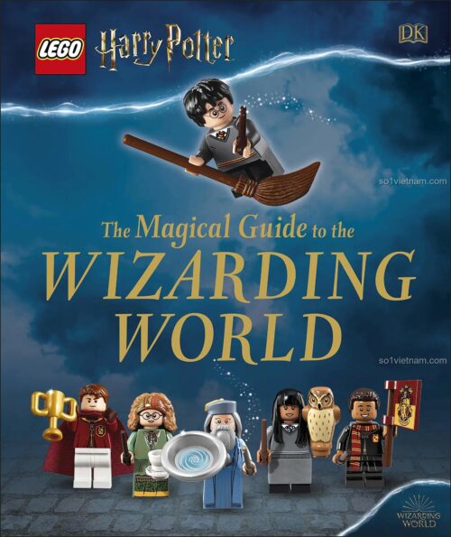 Sách phép thuật LEGO Harry Potter DK, cẩm nang thế giới phù thủy ISBN9780241397350, khám phá Hogwarts cho bé 8 tuổi, giá rẻ.