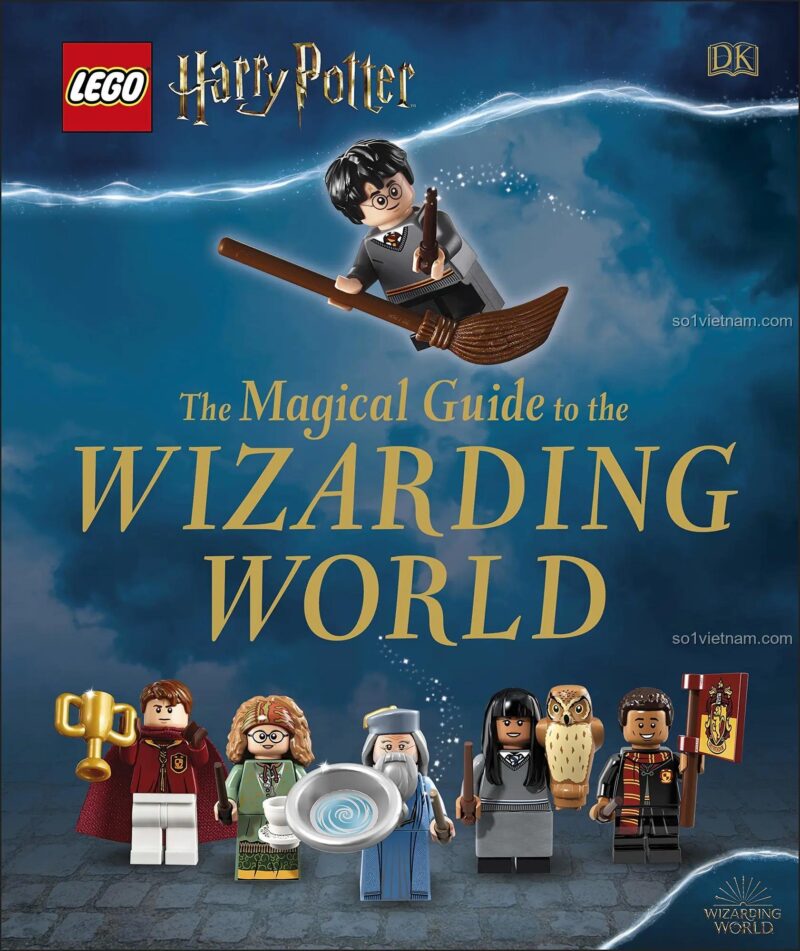 Sách phép thuật LEGO Harry Potter DK, cẩm nang thế giới phù thủy ISBN9780241397350, khám phá Hogwarts cho bé 8 tuổi, giá rẻ.