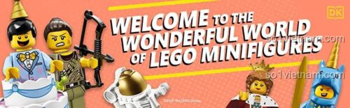 Cẩm nang LEGO Minifigure DK, khám phá thế giới minifigure LEGO® đầy màu sắc, sách giáo dục cho trẻ 8 tuổi, giá rẻ.