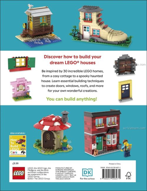 Sách lắp ghép nhà LEGO DK ISBN9780241506271, hướng dẫn chi tiết, kiến trúc sư nhí, cho bé trai và bé gái 6 tuổi, giá rẻ