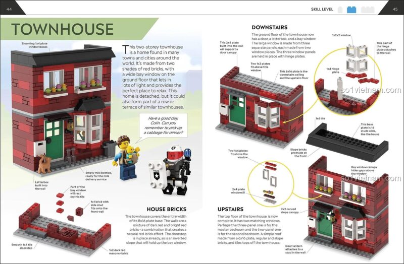 Sách lắp ghép nhà LEGO DK ISBN9780241506271, nhà phố, hướng dẫn chi tiết, kiến trúc sư nhí, cho bé trai 6 tuổi, siêu tiết kiệm