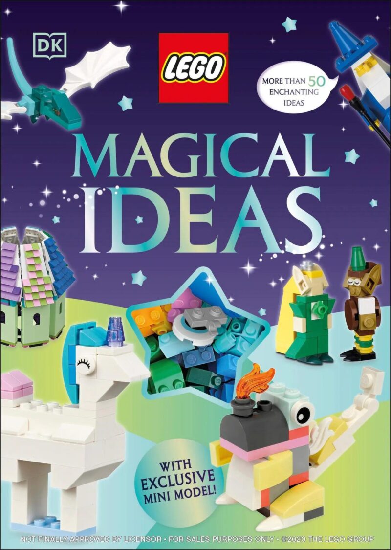 Sách ý tưởng phép thuật LEGO® DK ISBN9780744027846 kèm mô hình rồng neon độc quyền, đồ chơi sáng tạo cho bé gái 7 tuổi giá tốt.