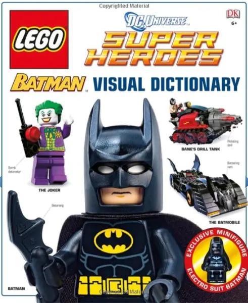 Sách LEGO® Batman: Từ Điển Hình Ảnh DK ISBN9780756697877, kèm minifigure độc quyền Electro Suit Batman, dành cho bé trai 6 tuổi, giá tốt.