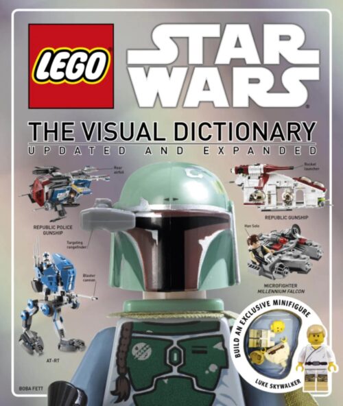 Sách LEGO Star Wars DK ISBN9781409347309 kèm minifigure Luke Skywalker độc quyền, từ điển hình ảnh chi tiết cho bé trai, bé gái 10 tuổi, giá tốt.