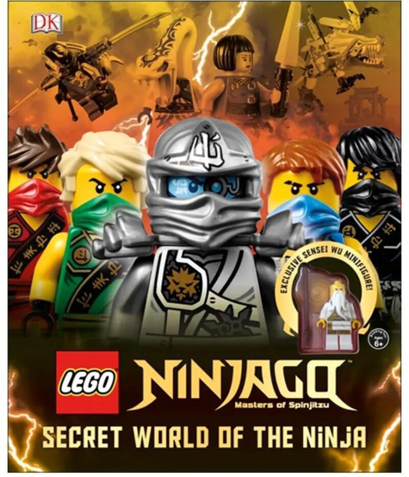 Sách đồ chơi DK ISBN9781409352624 Thế Giới Bí Mật Của Ninja kèm minifigure độc quyền, phù hợp bé trai 6 tuổi, giá tốt