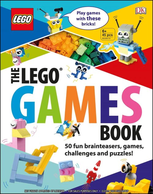 Sách Trò Chơi LEGO® DK ISBN9781465497864 50 Câu Đố Vui Kèm 45 Mảnh Ghép Phát Triển Tư Duy Sáng Tạo cho bé 5 tuổi giá tốt