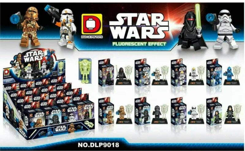 bộ đồ chơi Minifigure Star Wars, bộ lắp ghép Nhân vật Star Wars, đồ chơi mô hình Lính Clone Star Wars, đồ chơi xếp hình Hiệp sĩ Jedi Star Wars, bộ sưu tập 8 minifigure Star Wars phát sáng độc đáo, phù hợp bé trai 5-12 tuổi, giá tốt.