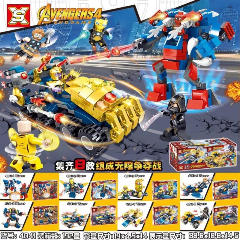Bộ lắp ghép Avengers 4 Double Elephant 4041, đồ chơi lắp ráp Robot Avengers, mô hình siêu anh hùng Marvel, phù hợp bé trai 6 tuổi, giá tốt.