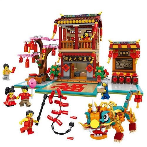 Bộ lắp ghép Trung Hoa Đường Phố Mùa Xuân双象 7024