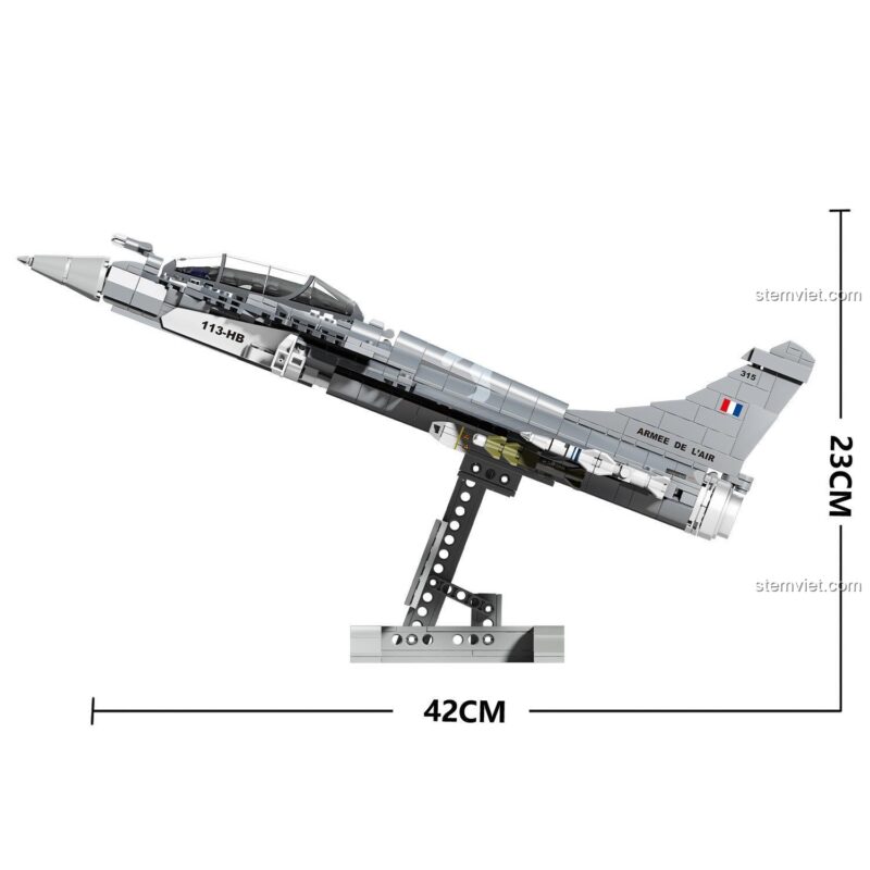 Máy bay chiến đấu Dassault Rafale Double Elephant SX 88004, bộ lắp ghép máy bay chiến đấu, đồ chơi mô hình máy bay chiến đấu, 747 mảnh, độ tuổi 10+, giá tốt