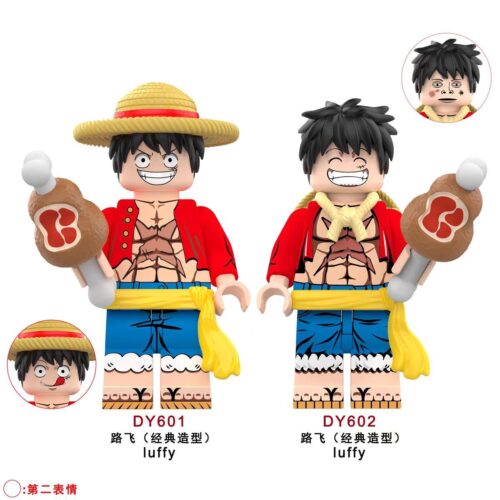Minifigure Monkey D. Luffy DY_Minifigs DY601 từ One Piece, đồ chơi lắp ráp giá rẻ cho bé trai 6 tuổi.